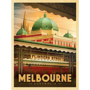 Harper & Charlie Postcard - 'Early Morning' Flinders Street