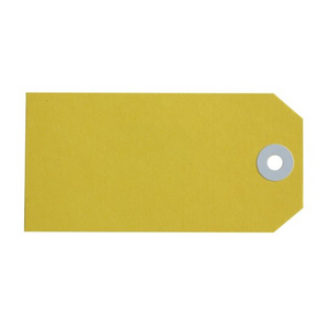 No. 4 Shipping Tag - Yellow