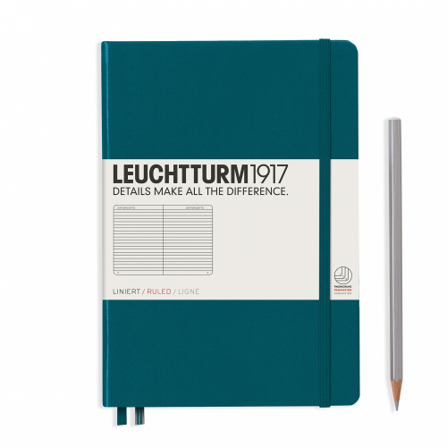Leuchtturm1917 Notebook - Ruled, A5, Pacific Green