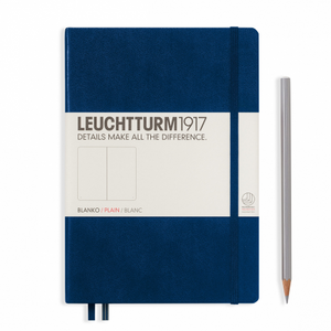 Leuchtturm1917 Notebook - Plain, A5, Navy | Leuchtturm1917 | Paperpoint Stationery South Melbourne