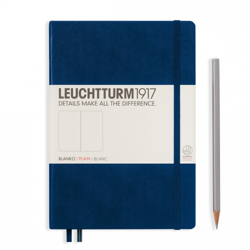 Leuchtturm1917 Notebook - Plain, A5, Navy | Leuchtturm1917 | Paperpoint Stationery South Melbourne