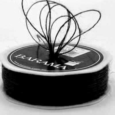 Jute Cord - Black (1mm x 100mtr)