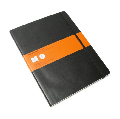Moleskine Soft Cover Notebook - Ruled, Extra Large, Black | Moleskine | Paperpoint Stationery South Melbourne