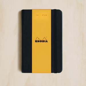 Rhodia WebNotebook - Plain, A6, Black | Rhodia | Paperpoint Stationery South Melbourne