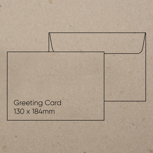 Greeting Card Envelope (130 x 184mm) - Botany Natural, Pack of 10