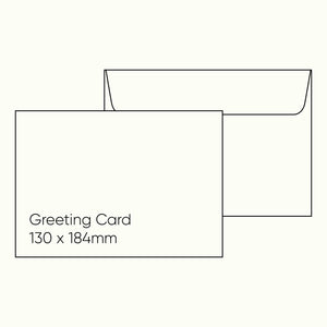 Greeting Card Envelope (130 x 184mm) - Stephen Gesso White, Pack of 10