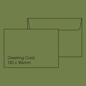 Greeting Card Envelope (130 x 184mm) - Poptone Jellybean Green, Pack of 10