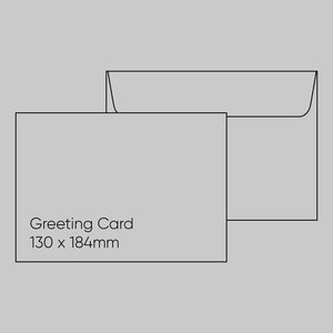 Greeting Card Envelope (130 x 184mm) - Popticks Platinum Grey, Pack of 10