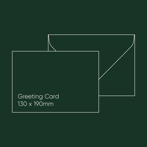 Greeting Card Envelope (130 x 190mm) - Gmund Colors Matt 'Hunter Green', Single