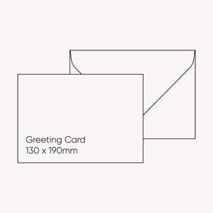 Greeting Card Envelope (130 x 190mm) - Gmund Colors Matt 'Porcelain', Single