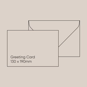 Greeting Card Envelope (130 x 190mm) - Gmund Colors Matt 'Stone', Single