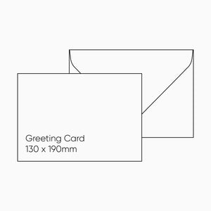 Greeting Card Envelope (130 x 190mm) - Gmund Colors Matt 'Winter White', Single