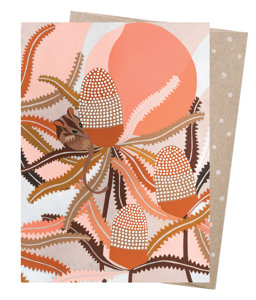 Earth Greetings Card - Helen Ansell, Honey Possum
