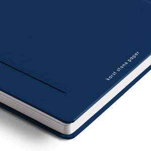 Karst Hard Cover Notebook - Ruled, A5, Navy