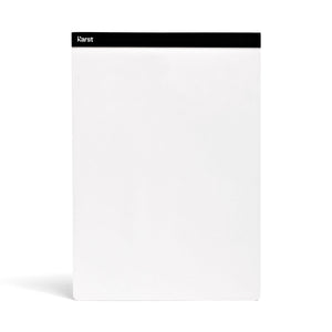 Karst Notepad - Plain, A4, Black