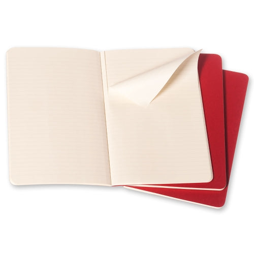 Moleskine Cahier Notebook - Ruled, Pocket, Red