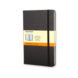Moleskine Hard Cover Notebook - Ruled, Large, Black