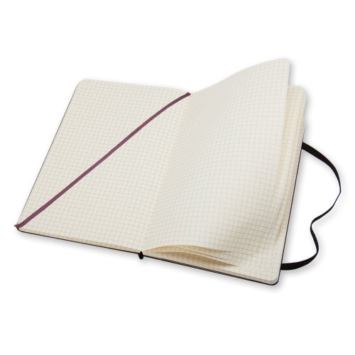 Moleskine Hard Cover Notebook - Squared, Large, Black
