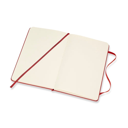 Moleskine Hard Cover Notebook - Plain, Large, Scarlet Red | Moleskine | Paperpoint Stationery South Melbourne