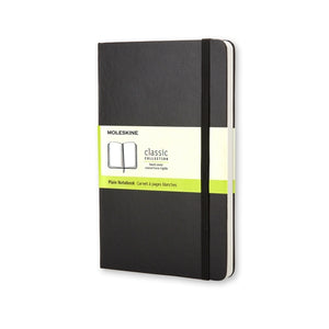 Moleskine Hard Cover Notebook - Plain, Large, Black