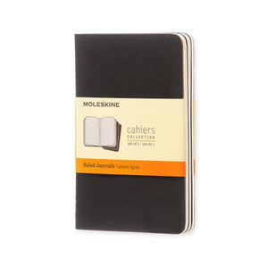 Moleskine Cahier Notebook - Ruled, Pocket, Black