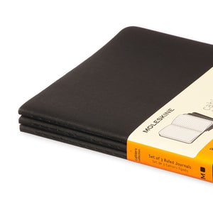 Moleskine Cahier Notebook - Ruled, Large, Black