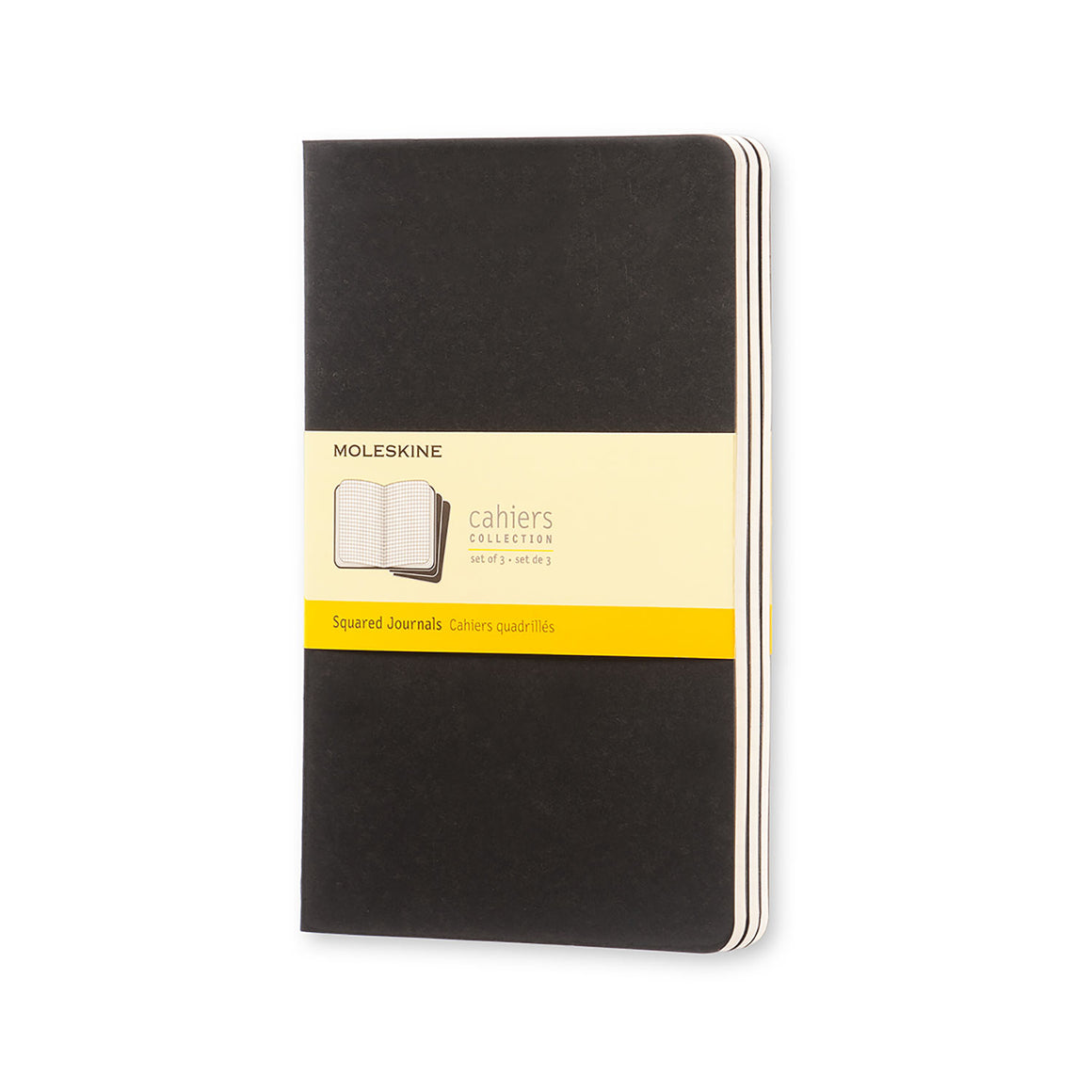 Moleskine Cahier Notebook - Square, Large, Black