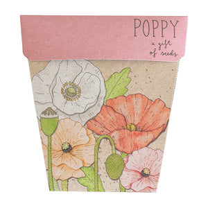 Gift of Seeds Card - Poppy