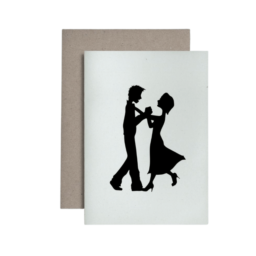 Miriam Cox Papercuts Greeting Card - Dancing