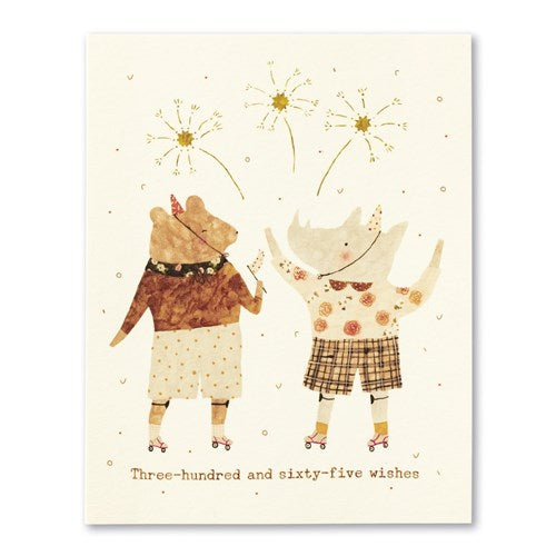 Love Muchly Greeting Card - Three-hundred and Sixty-five Wishes