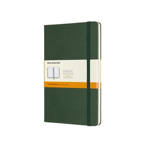 Moleskine Hard Cover Notebook - Ruled, Large, Myrtle Green