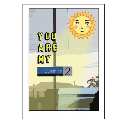 Able & Game Able & Game Melbourne Train Station Card - You Are My Sunshine