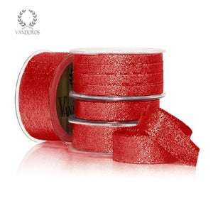 Ribbon: 10mm Stellar - Red (per metre)