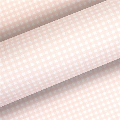 Gift Wrapping Paper - Gingham, Champagne (approx 3 mtrs)