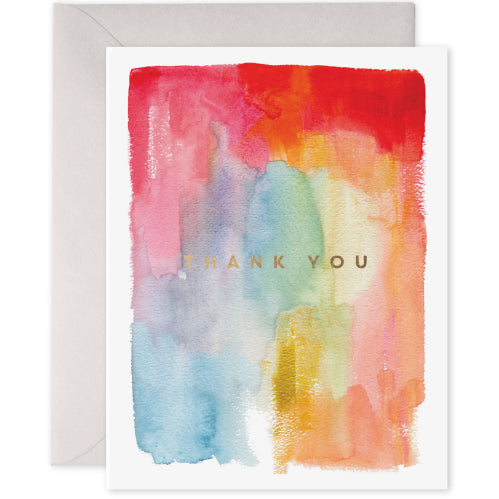 E Frances Greeting Card - Colourful Thank You