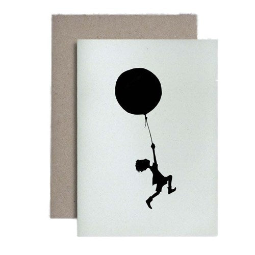 Miriam Cox Papercuts Greeting Card - Balloon Boy