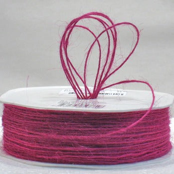 Barama Jute Cord - Hot Pink (1mm x 100mtr)