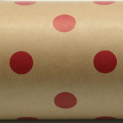 Barama Wrap Band - Red Spots on Kraft (9 cm x 3 mtrs)