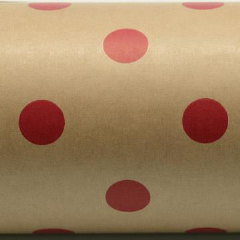 Barama Wrap Band - Red Spots on Kraft (9 cm x 3 mtrs)