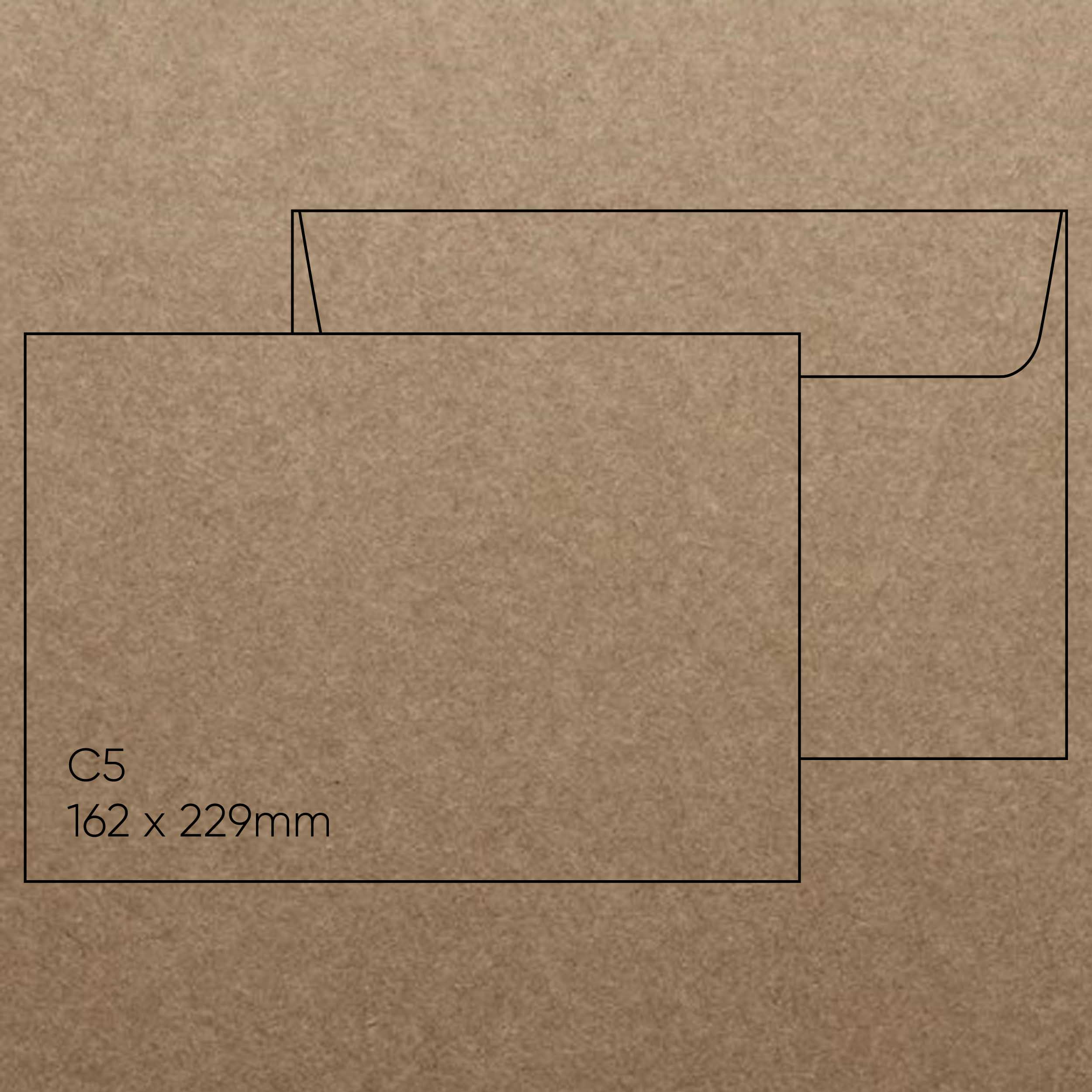 Buffalo C5 Envelope (162 x 229mm) - Buffalo Kraft, Pack of 10