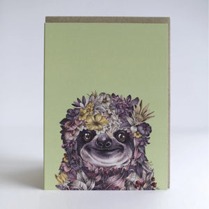 Marini Ferlazzo Greeting Card - World Animal Protection Coloured Series, Sloth