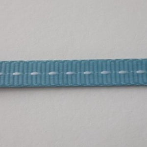 Ribbon: 5mm Single Pinstripe - Light Blue (per metre)
