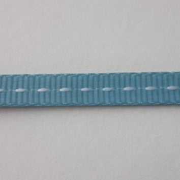 Ribbon: 5mm Single Pinstripe - Light Blue (per metre)