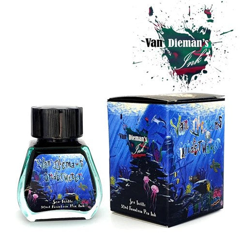 Van Dieman's Fountain Pen Ink - Underwater Series, Sea Turtle, 30ml