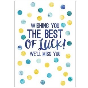 Candlebark Creations Candlebark A4 Card - Best of Luck Spots