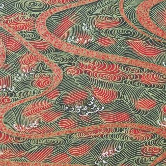 Chiyogami Paper Chiyogami Paper - A4, Kanze Water - Green & Red