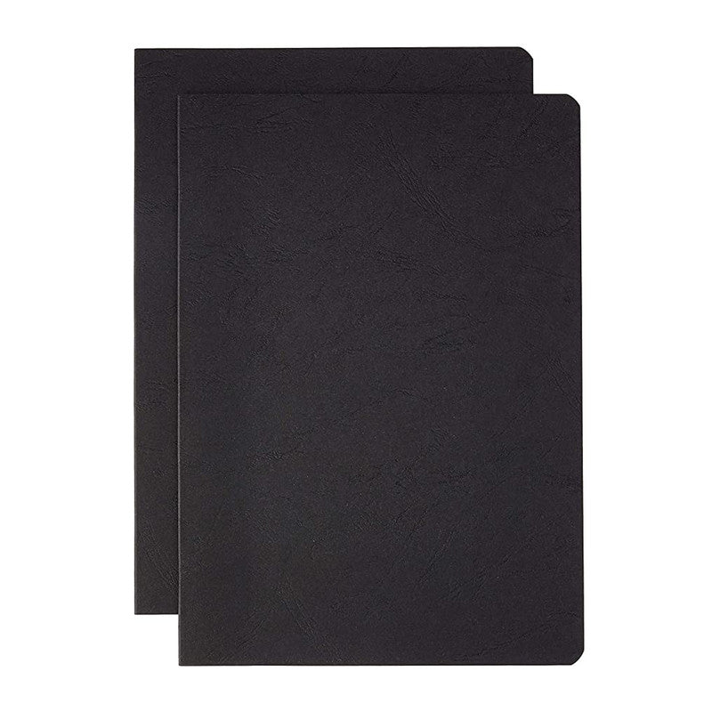 Clairefontaine Clairefontaine Essentials Stapled Twin Set Notebooks - A4, Ruled, Black