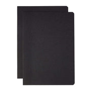 Clairefontaine Clairefontaine Essentials Stapled Twin Set Notebooks - A4, Ruled, Black