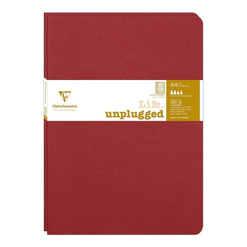 Clairefontaine Clairefontaine Essentials Stapled Twin Set Notebooks - A4, Ruled, Red