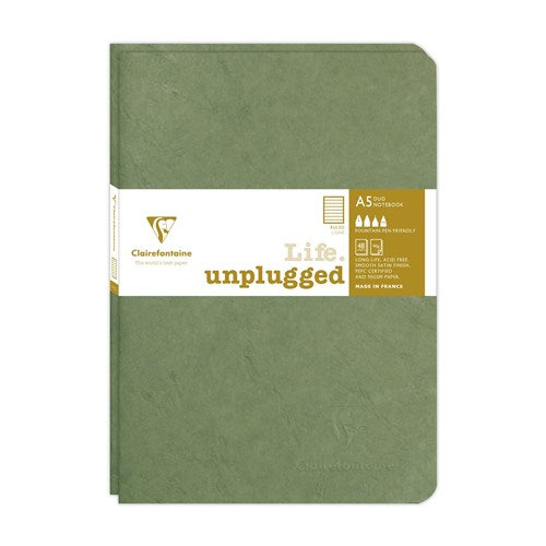 Clairefontaine Clairefontaine Essentials Stapled Twin Set Notebooks - A5, Ruled, Green